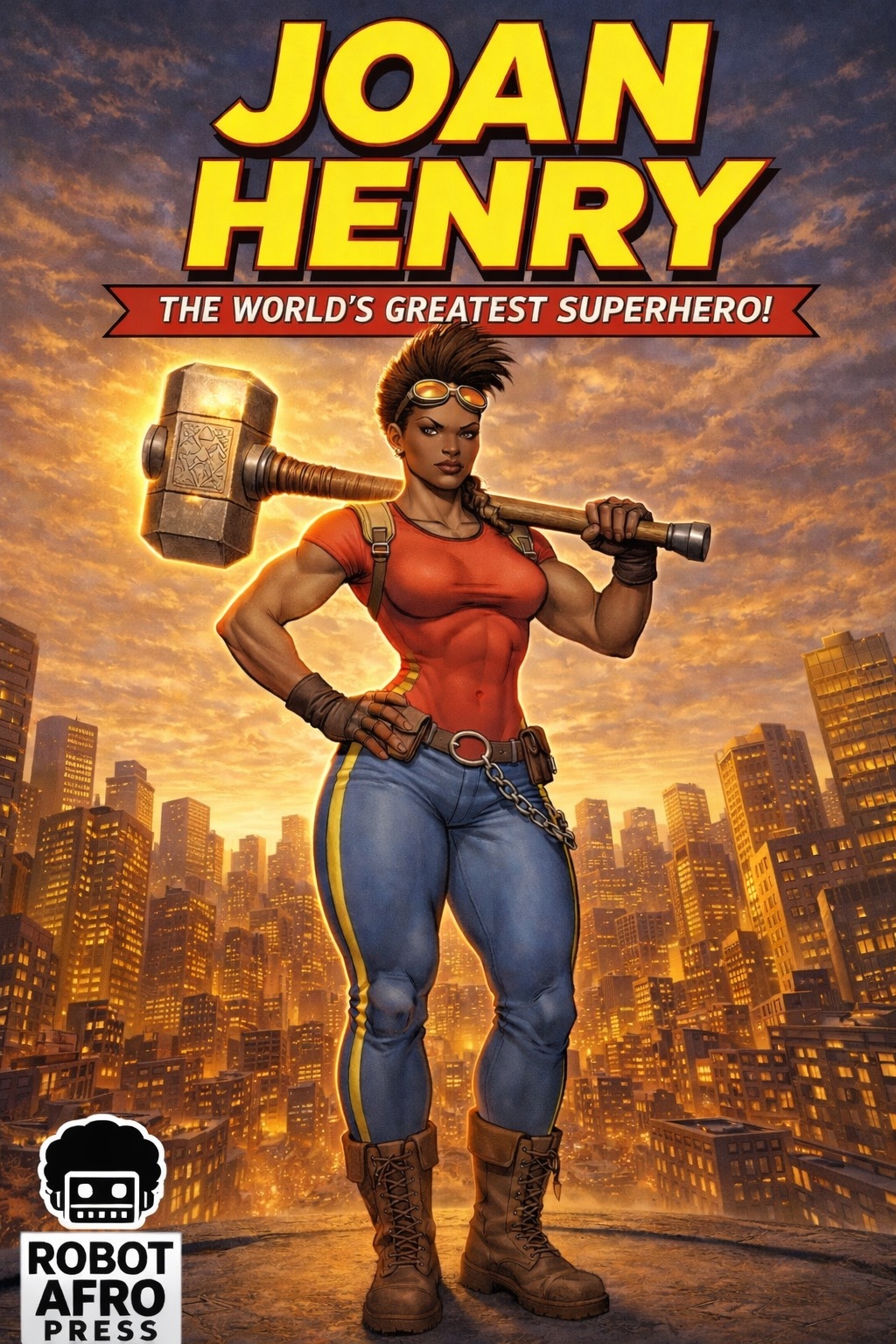 Joan Henry wielding Driver’s divine forge-fire